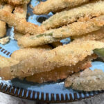Red Worms All Over Breaded Green Beans